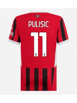 Billige AC Milan Christian Pulisic #11 Hjemmedrakt Dame 2024-25 Kortermet